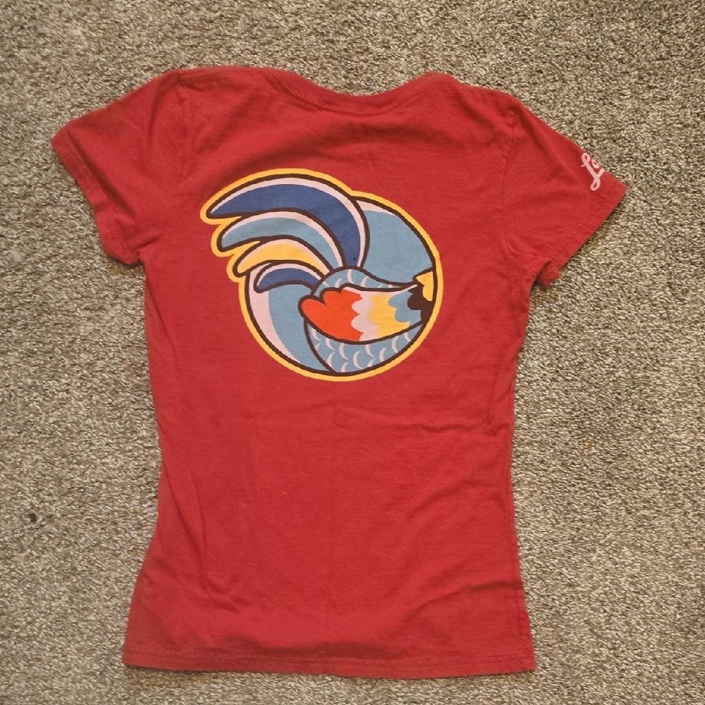 Red Graphic T-Shirt Chicken Butt - Picture 3 of 3